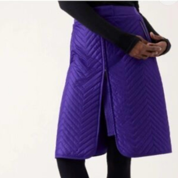 Athleta Dresses & Skirts - Athleta Vibrant Purple Quilted Midi Skirt